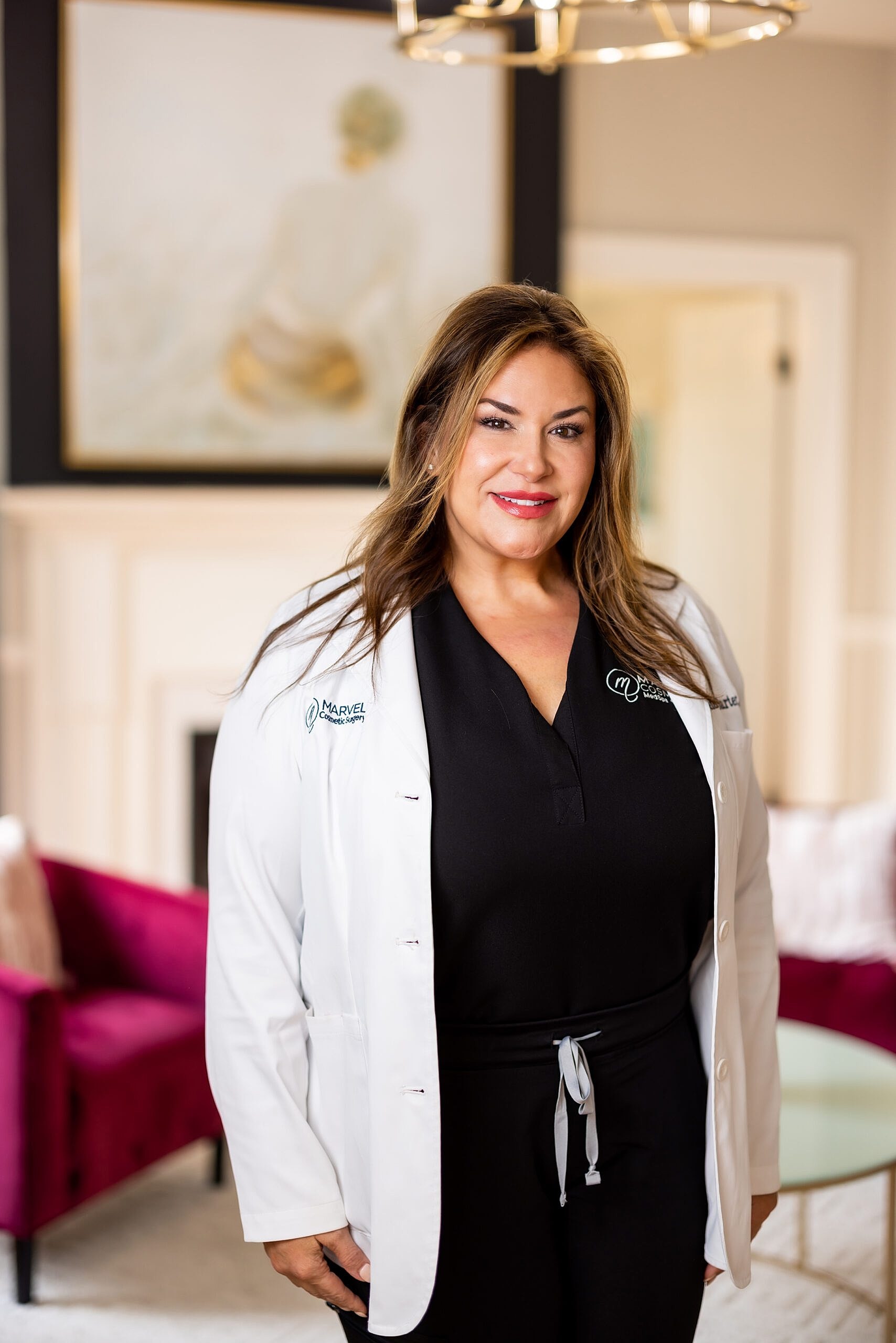 Healthcare professional in a clinic setting.