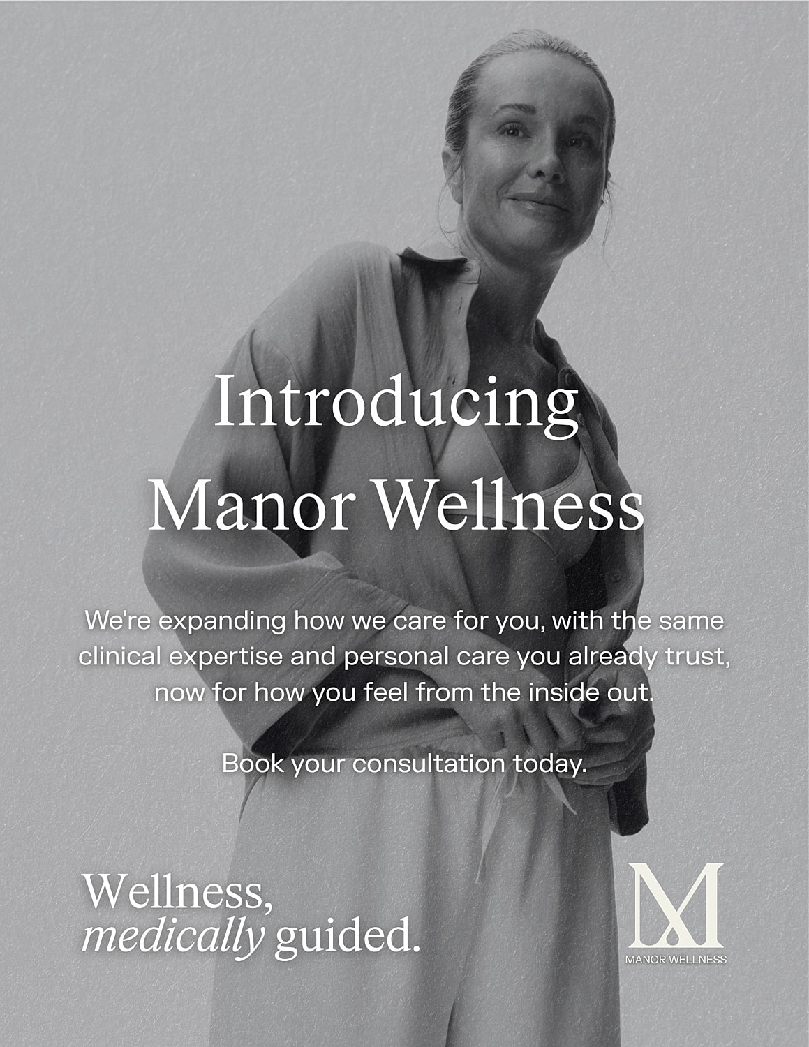 Introducing Manor Wellness consultation promotion image.